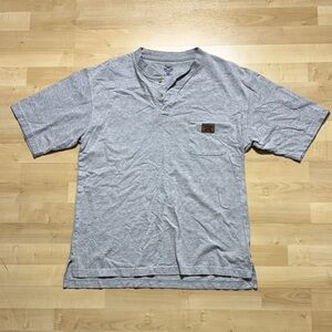 Walls Light Gray Men's Short Sleeve Henley